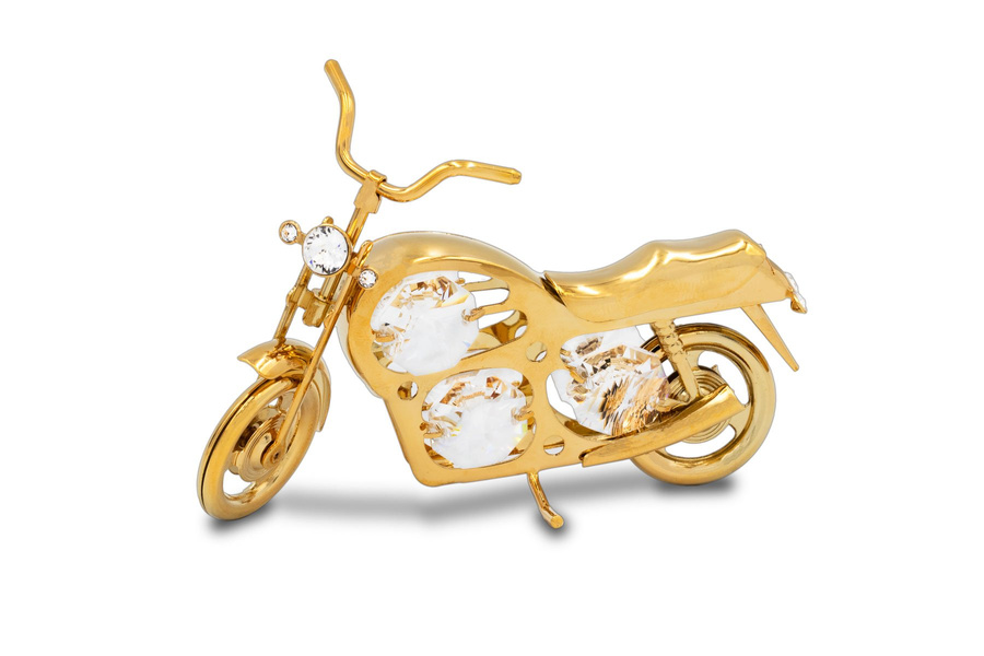 Motocykl figurka z Kryształami z GRAWEREM Prezent