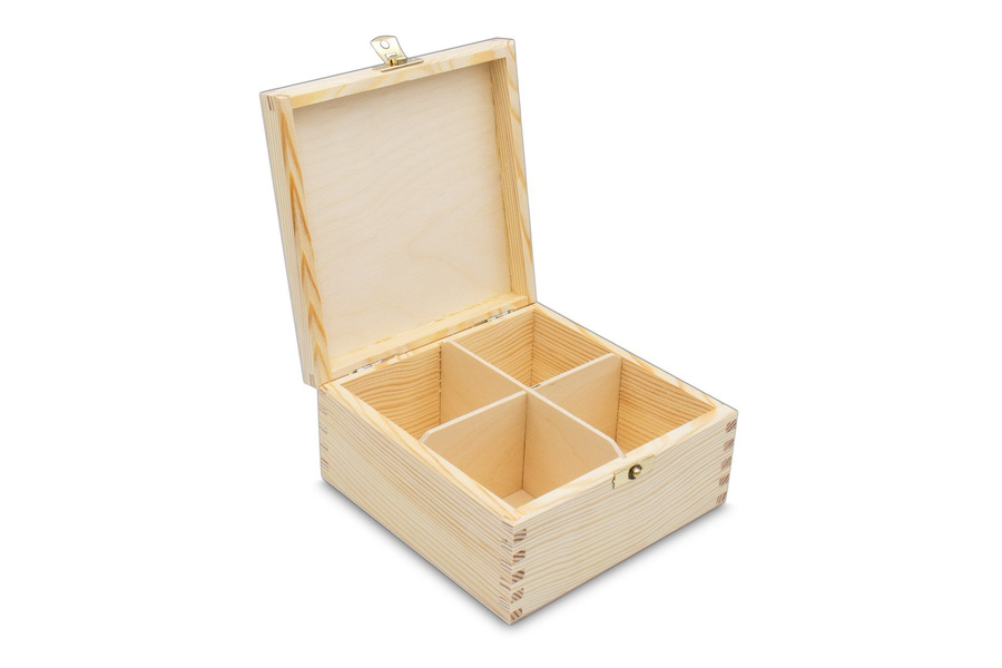 Drewniana Herbaciarka pudełko z GRAWEREM Prezent 4